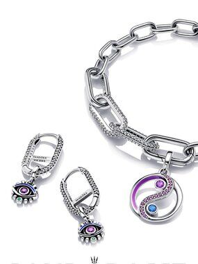 PANDORA Oval link Pandora Bracelet Silver Gold Rose